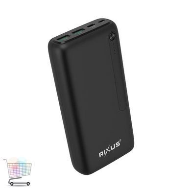 Надійна мобільна зарядка RIXUS 30000 mAh для поїздок і подорожей ∙ Power Bank RIXUS 30000 mAh для подорожей та роботи