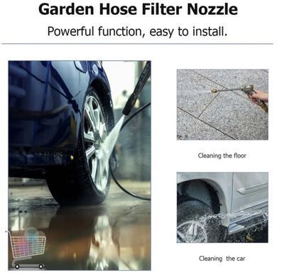 Гибкий садовый шланг Garden Hose 15 м с катушкой и распылителем 7-в-1 &bull; Универсальный поливочный шланг для дачи огорода сада и мытья авто