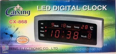 Часы цифровые настольные с будильником и календарем CX-868 CG10 PR3