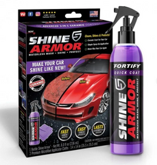 Полироль Shine Armor Средство для кузова авто от царапин с салфеткой - микрофибра для полировки в комплекте, 236 мл