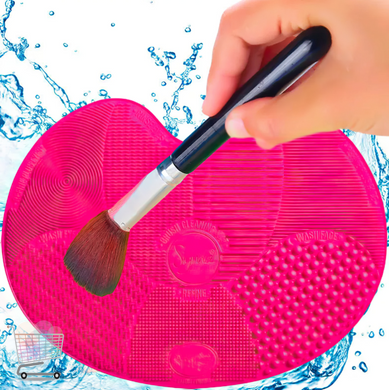 Коврик для чистки и мытья косметических кистей Brush Spa Силиконовый коврик для эффективной очистки кистей для макияжа
