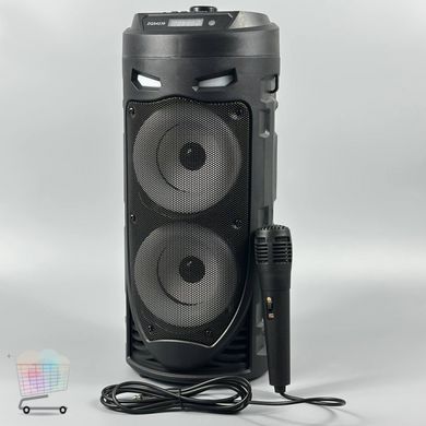 Портативна колонка караоке Sing-e ZQS4239 з мікрофоном і світломузикою &bull; Bluetooth акустика для музики, відпочинку та вечірок