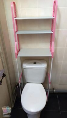 Напольная стойка над туалетом в ванную комнату WM-64 | Туалетная полка-стеллаж для хранения туалетных принадлежностей