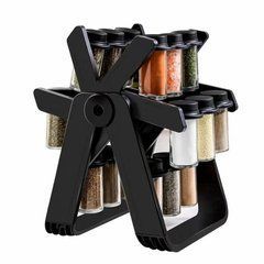 Набір для спецій на підставці, що обертається 360&deg; Spice Rack &middot; Кухонний органайзер &ndash; спецівниця на 18 баночок