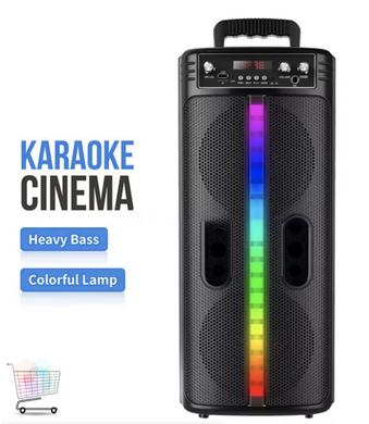 Акумуляторна Bluetooth-колонка TTD-2806 з RGB-підсвічуванням ∙ Портативна акумуляторна колонка TTD-2806 для караоке
