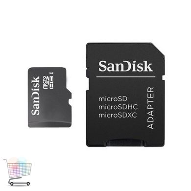 Карта памяти SanDisk MicroSD 08GB10 with Adapter
