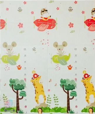 Термоковрик для детей Folding baby mat / Детский развивающий игровой коврик раскладной 150*180 см (Автобус)