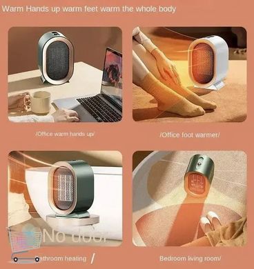 Портативний міні обігрівач AIR HEATER 1200W &middot; Настільний тепловентилятор - дуйка з керамічним нагрівальним елементом / А 906-219