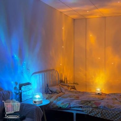 LED-проектор океана с морскими рыбами для сна и отдыха∙ Настольный ночник-проектор морских рыб с пультом ДК