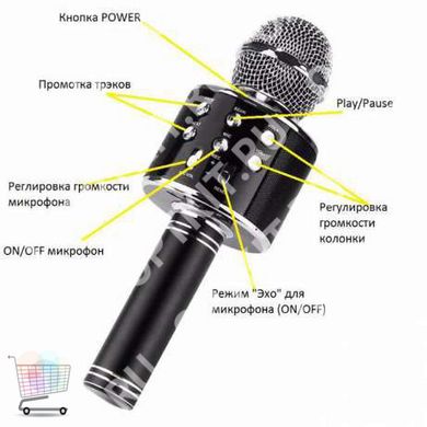 Детский караоке микрофон WS858-1 ∙ USB Вluetooth колонка-микрофон