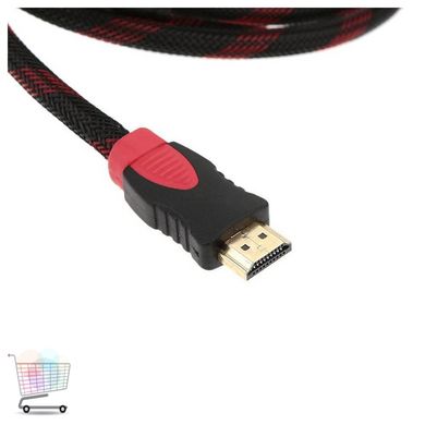 Компонентный видео кабель HDMI TO 3RCA CABLE кабель (37/50) на тюльпан 1.5м провод переходник в обмотке PR2