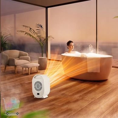Портативний міні обігрівач AIR HEATER 1200W &middot; Настільний тепловентилятор - дуйка з керамічним нагрівальним елементом / А 906-219