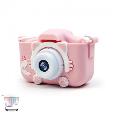 Противоударный цифровой детский фотоаппарат игрушка, видеокамера Котик Smart Kids Camera 3 Series
