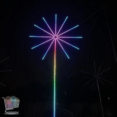 Світлодіодна RGB стрічка Феєрверк з пультом та Bluetooth від USB ∙ Новорічний світильник 28Key Kit BT
