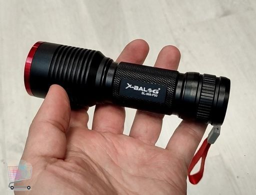 Ручний ліхтар Police Zoom BL-868 &bull; Тактичний ліхтар P50 з регульованим фокусом 3 режимами роботи та USB-зарядкою для активного відпочинку