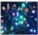 Светодиодная гирлянда 300LED тёплый свет на черном проводе ∙ Уличная разноцветная гирлянда на черном каучуковом проводе