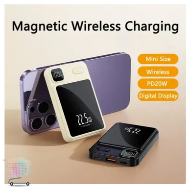 Портативна зарядка Magnetic 90.000mAh 22.5W для смартфонів та гаджетів ∙ Бездротовий павербанк Magnetic Power Bank 90.000mAh для подорожей