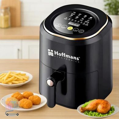 Сенсорный аэрогриль Hoffmans HM-775 &bull; Безмасляный аэрогриль с таймером и съёмной чашей