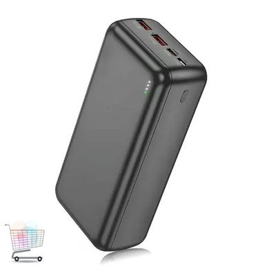 Повербанк Awei J38B 50000mAh черный &bull; Внешний аккумулятор Awei J38B 50000mAh 22.5W с PD/QC, USB-A и Type-C