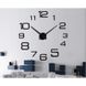 Великий настінний 3D розбірний годинник, що світиться в темряві 'Зроби сам' ∙ діаметр від 70 до 150 см