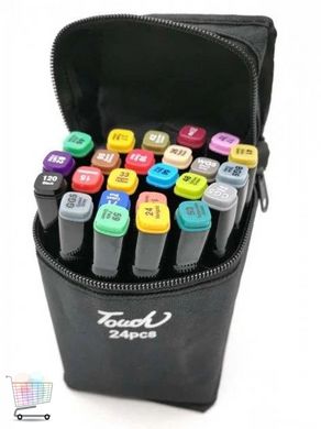 Набір маркерів для малювання та скетчінгу на спиртовій основі Touch 24 шт. Скетч маркери для творчості
