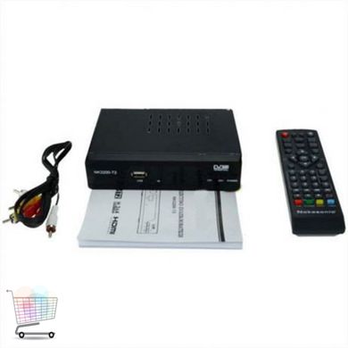 Цифровой эфирный DVB-T2 приемник, тюнер, T2 с дисплеем и тюльпанами PR4