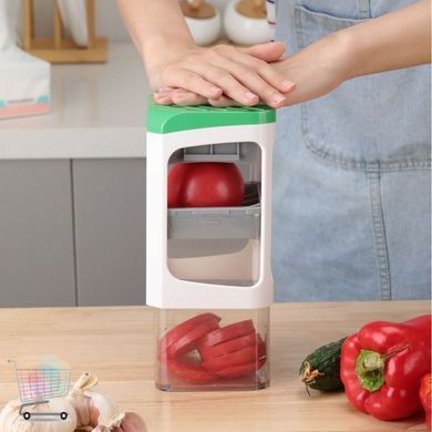 Многофункциональная овощерезка - измельчитель 7 в 1 Genius Nicer Dicer Мультислайсер с контейнером и насадками 7 в 1