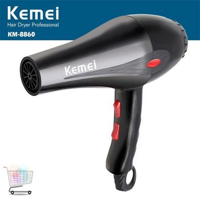 Профессиональный фен для волос Kemei KM 8860, 1800 W