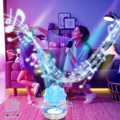 Музичний світильник-черепашка з Bluetooth атмосфера затишку кожен день ∙ Декоративний нічник Черепашка з колонкою