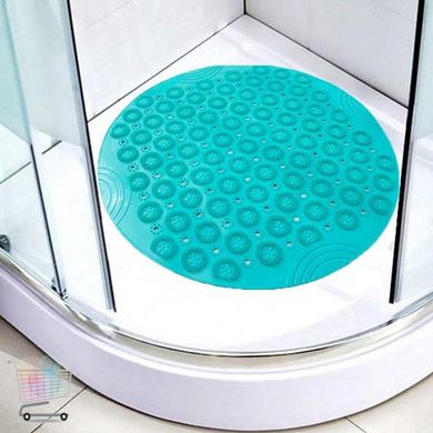 Антиковзний масажний килимок для ванної на присосках ∙ Акупунктурний килимок ПВХ для ніг у ванну кімнату