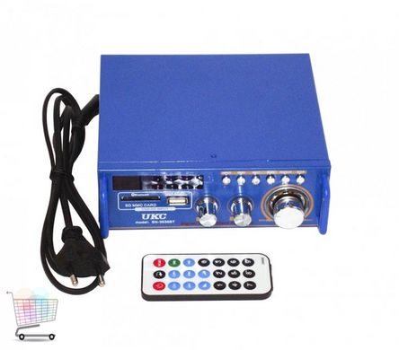 Усилитель мощности звука с Bluetooth и радио UKC SN-3636BT Blue