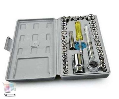 Торцевые головки ключи для ремонта | Универсальный набор инструментов 40 в 1 в чемодане