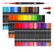 Набор художественных акварельных маркеров, 48 шт · Двусторонние фломастеры для рисования в сумке