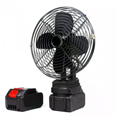 Бездротовий вентилятор Lithium Electric Fan 48V чорний &bull; Переносний акумуляторний вентилятор для дому, дачі, офісу, гаража та відпочинку