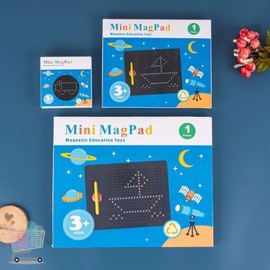 Магнітна дошка для малювання MagPad 1763-2, 714 магнітних кульок ∙ Дитячий планшет для творчості зі стілусом