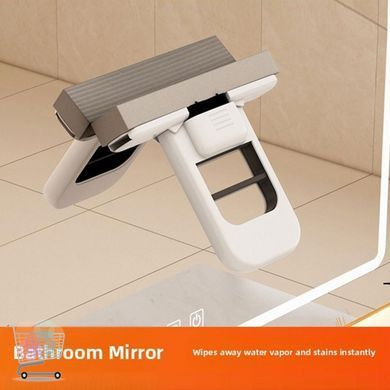 Ручная мини-швабра Mini Mop с автоматическим отжимом для окон и зеркал &bull; Компактная швабра с микрофиброй для кафеля, столешниц, стекла и уборки дома