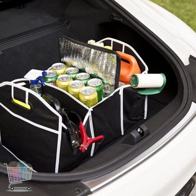Органайзер для автомобіля "Car Boot Organizer" - складна сумка з 3 відсіками та ручками в багажник