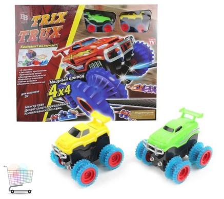 Детская гоночная трасса Trix Trux Монстр Траки + 2 машинки в комплекте