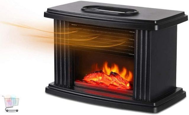 Компактный обогреватель Flame Heater с имитацией пламени для уюта дома ∙ Мобильный обогреватель с эффектом огня Flame Heater