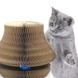 Интерактивная когтеточка с мячиком 2 в 1 для кошек из гофры Magic Organ Cat · Складная интерактивная кошачья игрушка