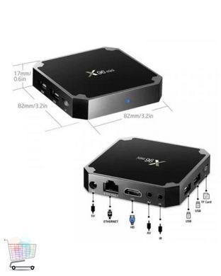 Смарт приставка для телевізора X96 Mini 2/16 ГБ 4K з пультом MA384 &bull; Android TV Box з Wi-Fi, LAN, HDMI та підтримкою онлайн-контенту