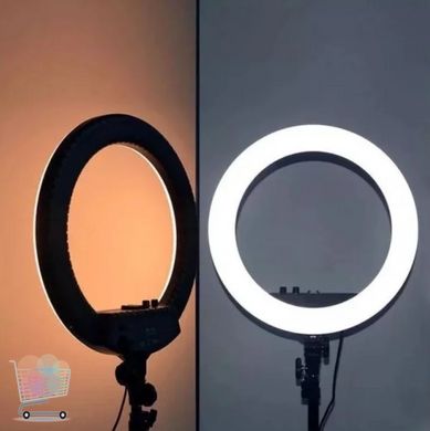 Кольцевая LED лампа SMN-12" + зеркало (30см) | Кольцевой свет | Световая лампа кольцо