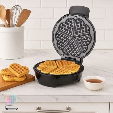 Вафельница 1000 Вт Hoffmans HM-3024 &bull; Компактная модель для кухни с индикатором готовности