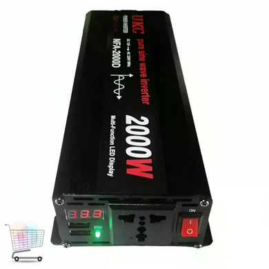 Инвертор 5 CORE 2000W 12V Pure Sine &bull; Преобразователь напряжения 5 CORE 2000W 12V-220V с чистой синусоидой для резервного питания