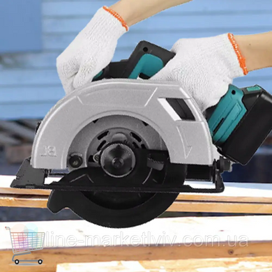 Аккумуляторная циркулярная пила Circular Saw X-510 48V с 2 АКБ &bull; Беспроводная дисковая пила для дерева, фанеры, ДСП, ремонта и монтажных работ
