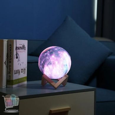 Сенсорный светильник &ndash; ночник Луна RGB Moon Light Magic 3D с пультом