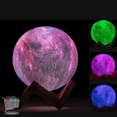 Сенсорный светильник &ndash; ночник Луна RGB Moon Light Magic 3D с пультом