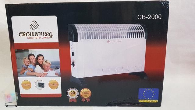 ОРИГИНАЛ Конвектор бытовой Heater CB-2000, Crownberg. Конвекторный электрический обогреватель PR5