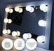LED лампочки для підсвічування гримерного дзеркала VANITY MIRROR LIGHTS на липучках ∙ Освітлення для макіяжу з регулюванням яскравості ∙ 10 ламп ∙ 3 режими ∙ USB