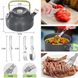 Металлическая посуда Camping Cooking 2 в 1 для походов рыбалки и кемпинга ∙ Универсальная посуда Camping Cooking для активного отдыха на природе